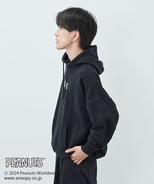 PEANUTS(ピーナッツ)の「【PEANUTS】プリントパーカー(パーカー・レディース・ブルーグリーン/ブラック/ホワイト系その他・M/XL/L)」の16枚目の写真