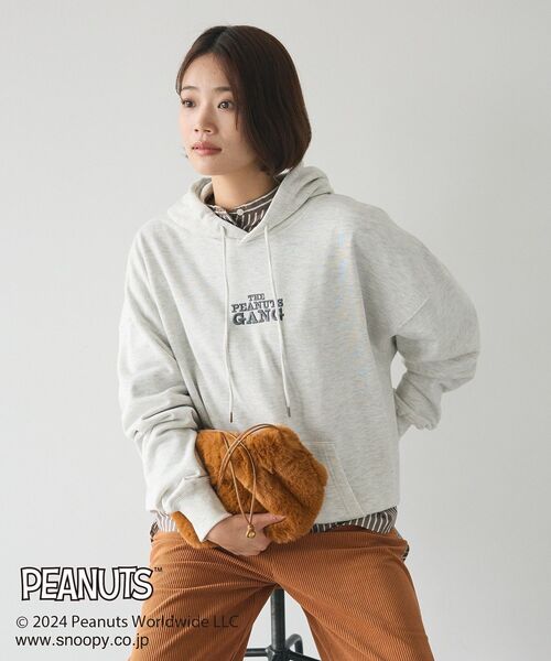 PEANUTS(ピーナッツ)の「【PEANUTS】プリントパーカー(パーカー・レディース・ブルーグリーン/ブラック/ホワイト系その他・M/XL/L)」の22枚目の写真