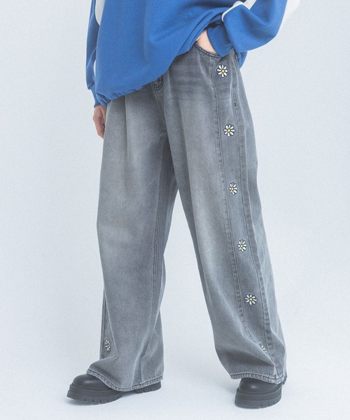 デイジーホックデニムパンツ（デニムパンツ）｜repipi armario（レピピ アルマリオ）