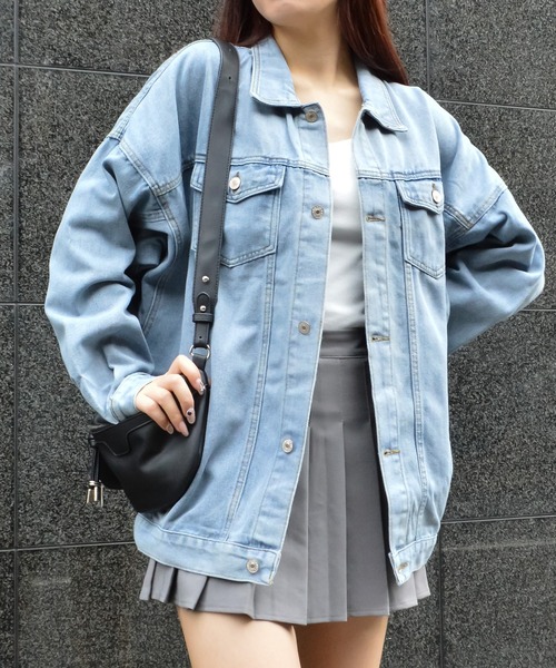 &soiree(アンドソワレ)の「【&soiree】オーバーサイズデニムジャケット(CP)(デニムジャケット・レディース・ブルー・FREE)」の9枚目の写真
