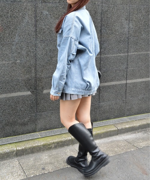 &soiree(アンドソワレ)の「【&soiree】オーバーサイズデニムジャケット(CP)(デニムジャケット・レディース・ブルー・FREE)」の17枚目の写真