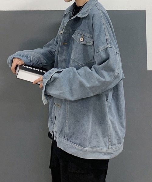 &soiree(アンドソワレ)の「【&soiree】オーバーサイズデニムジャケット(CP)(デニムジャケット・レディース・ブルー・FREE)」の22枚目の写真