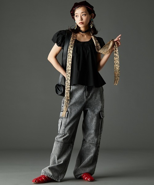 GEVS.(ジェイヴィス)の「綿100%アウトポケットデニムパンツ<大きいサイズ有>GEVS.(デニムパンツ・レディース・グレー系/ブルー系・84/88/73/76/80/92/96/98/106/114/122)」の7枚目の写真