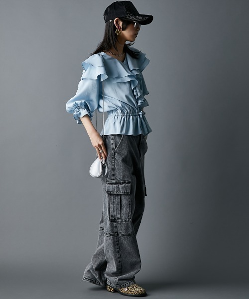 GEVS.(ジェイヴィス)の「綿100%アウトポケットデニムパンツ<大きいサイズ有>GEVS.(デニムパンツ・レディース・グレー系/ブルー系・84/88/73/76/80/92/96/98/106/114/122)」の21枚目の写真