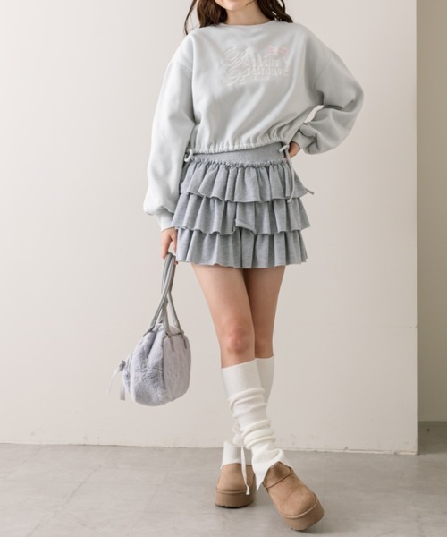 OLIVE des OLIVE（オリーブデオリーブ）の「リボンポケット付きファーボストン（ショルダーバッグ・レディース・サックスブルー/アイボリー/ダークブラウン・FREE）」の17枚目の写真