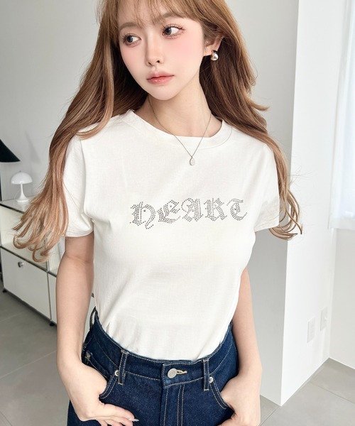 バーバリー ロンドン Tシャツ カットソー 半袖 ラインストーン コットン 2 BURBERRY（バーバリー） カットソー 8094283 レディース 半袖 Tシャツ