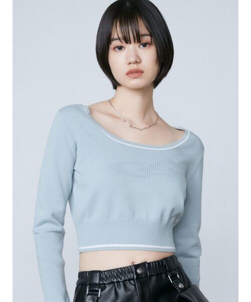 ラウンドロゴコンパクトニット（ニット/セーター）｜EMODA（エモダ）