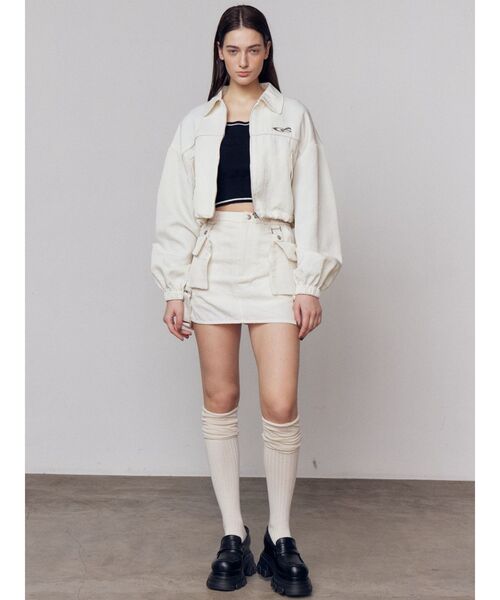 EMODA（エモダ）の「ラウンドロゴコンパクトニット（ニット/セーター・レディース・ホワイト/レッド/ブラック/グレー・FREE）」の21枚目の写真