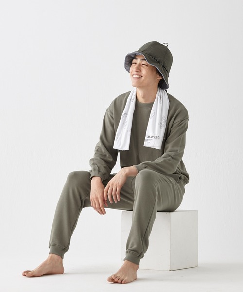 KRIFF MAYER（クリフメイヤー）の「TOTONOU CLUBサウナセット（ルームウェア/パジャマ・メンズ・オートミール/ブラック/グレー/カーキ/イエロー・X-LARGE/LARGE/MEDIUM/SMALL）」の4枚目の写真