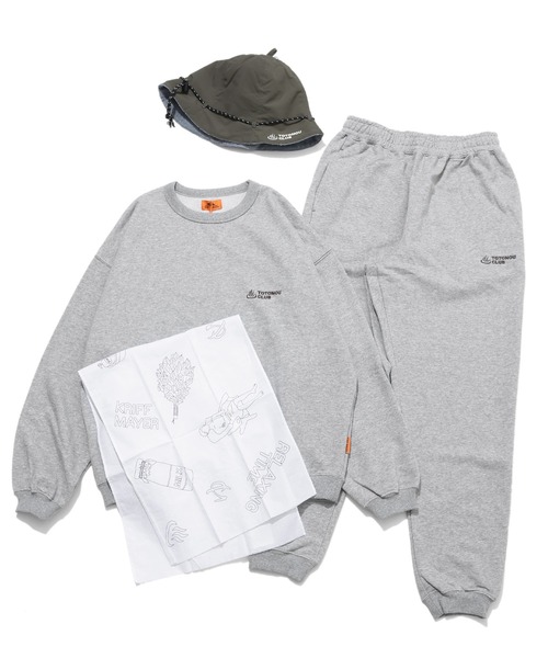 KRIFF MAYER（クリフメイヤー）の「TOTONOU CLUBサウナセット（ルームウェア/パジャマ・メンズ・オートミール/ブラック/グレー/カーキ/イエロー・X-LARGE/LARGE/MEDIUM/SMALL）」の10枚目の写真