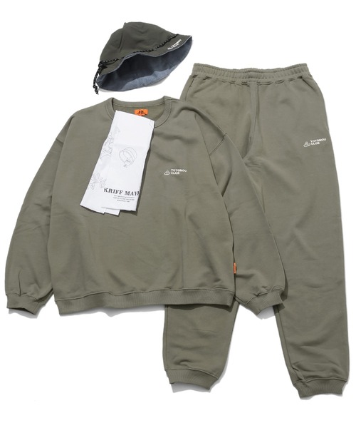KRIFF MAYER（クリフメイヤー）の「TOTONOU CLUBサウナセット（ルームウェア/パジャマ・メンズ・オートミール/ブラック/グレー/カーキ/イエロー・X-LARGE/LARGE/MEDIUM/SMALL）」の13枚目の写真