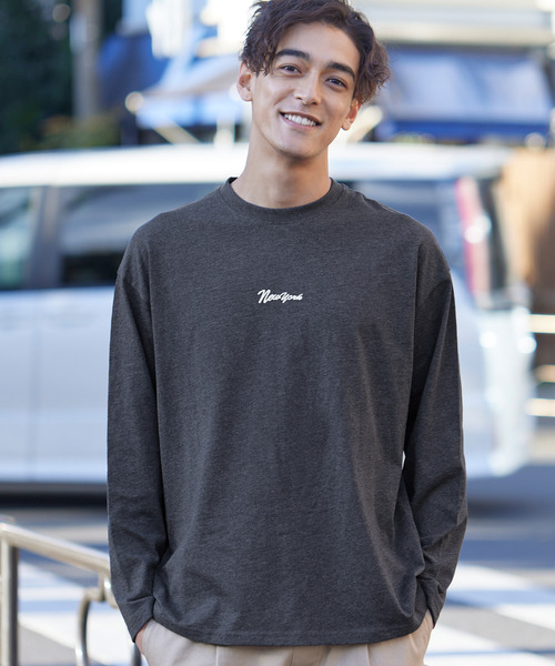 coca（coca）（コカ）の「【WEB限定セール】ワンポイントロゴプリントTシャツ（Tシャツ/カットソー・メンズ・ライトベージュ/アイボリー/ブラック/チャコール・M/XL/L）」の4枚目の写真