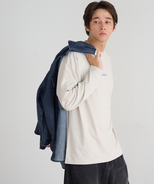coca（coca）（コカ）の「【WEB限定セール】ワンポイントロゴプリントTシャツ（Tシャツ/カットソー・メンズ・ライトベージュ/アイボリー/ブラック/チャコール・M/XL/L）」の19枚目の写真