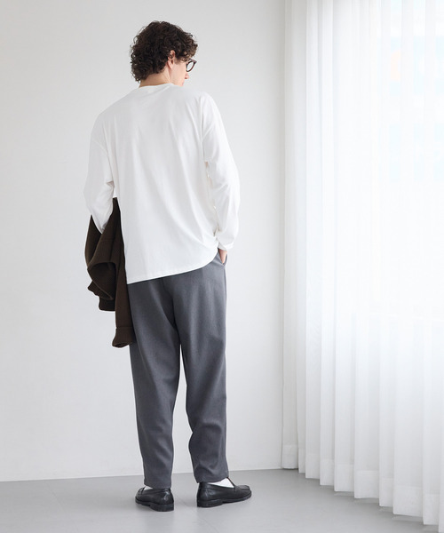 coca（coca）（コカ）の「【WEB限定セール】ワンポイントロゴプリントTシャツ（Tシャツ/カットソー・メンズ・ライトベージュ/アイボリー/ブラック/チャコール・M/XL/L）」の12枚目の写真