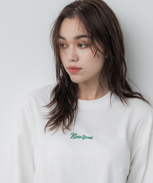 coca（coca）（コカ）の「【WEB限定セール】ワンポイントロゴプリントTシャツ（Tシャツ/カットソー・メンズ・ライトベージュ/アイボリー/ブラック/チャコール・M/XL/L）」の9枚目の写真
