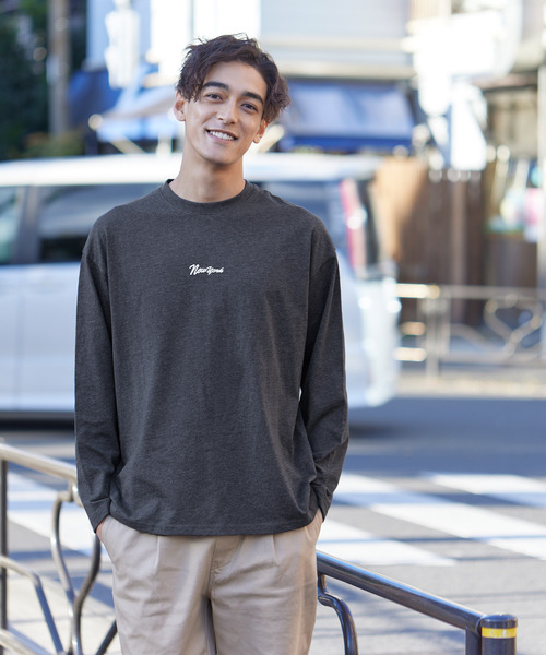 coca（coca）（コカ）の「【WEB限定セール】ワンポイントロゴプリントTシャツ（Tシャツ/カットソー・メンズ・ライトベージュ/アイボリー/ブラック/チャコール・M/XL/L）」の22枚目の写真