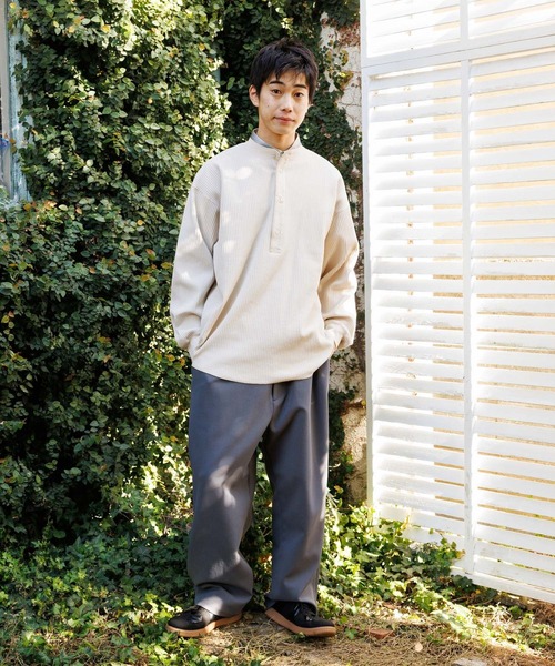 niko and...(ニコアンド)の「リラックスフィットイージーパンツ(その他パンツ・メンズ・チャコール/ブラック/ベージュ/グリーン・MEDIUM/LARGE)」の5枚目の写真