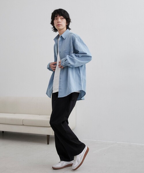 SMITH'S（スミス）の「SMITH’S（スミス）別注　ワークペインターイージーパンツ（オフホワイト／ブラック）（その他パンツ・メンズ・オフホワイト/ブラック・M/L/XL）」の8枚目の写真