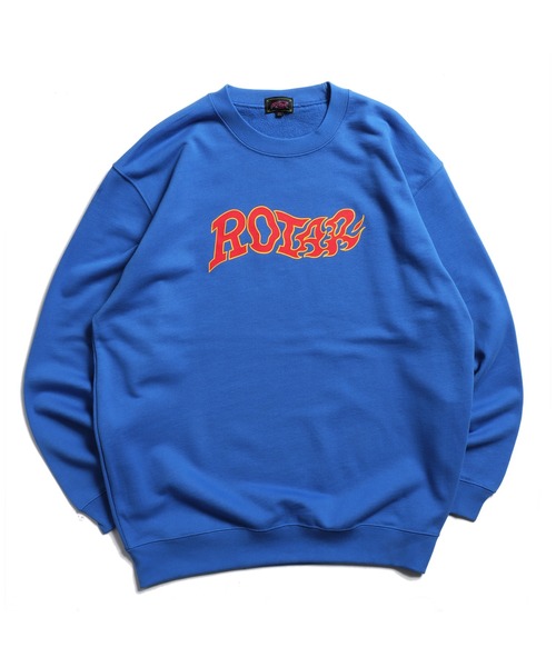 ROTAR(ローター)の「Fire LOGO SWEAT(スウェット・メンズ・ブラック/アッシュグレー/ロイヤルブルー/グリーン系その他・SMALL/MEDIUM/LARGE/X-LARGE)」の6枚目の写真