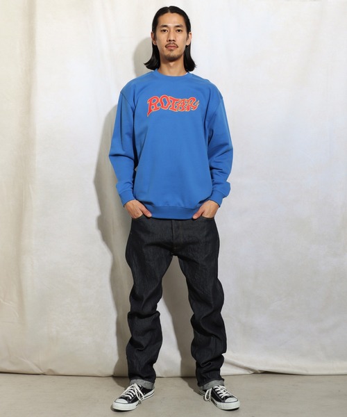 ROTAR(ローター)の「Fire LOGO SWEAT(スウェット・メンズ・ブラック/アッシュグレー/ロイヤルブルー/グリーン系その他・SMALL/MEDIUM/LARGE/X-LARGE)」の9枚目の写真