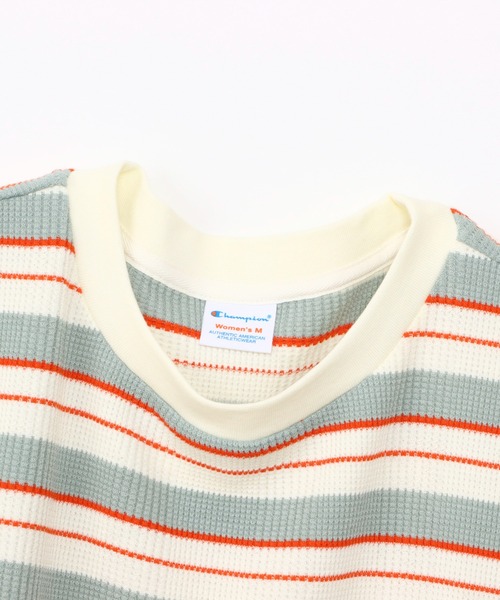 Champion(チャンピオン)の「【Champion/チャンピオン】レディース ボーダーワンピースドレス(ワンピース・レディース・ナチュラル/ブルー系その他2/グリーン系その他3・MEDIUM/LARGE)」の6枚目の写真