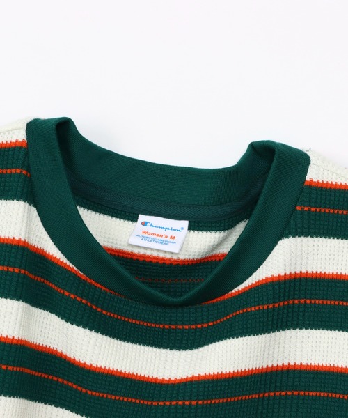 Champion(チャンピオン)の「【Champion/チャンピオン】レディース ボーダーワンピースドレス(ワンピース・レディース・ナチュラル/ブルー系その他2/グリーン系その他3・MEDIUM/LARGE)」の16枚目の写真