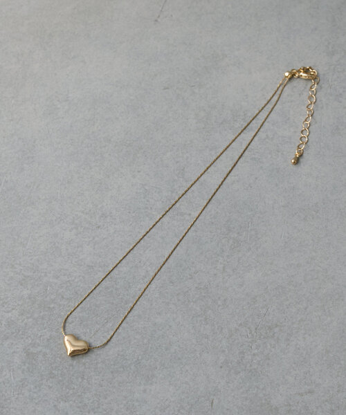 BIRTHDAY BAR（バースデイバー）の「mini heart necklace　ミニハートネックレス（ネックレス・レディース・ゴールド・0）」の3枚目の写真