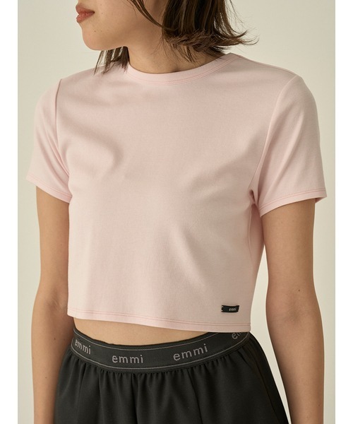 emmi（エミ）の「emmiロゴミニTシャツ（Tシャツ/カットソー・レディース・ブラック/ピンク/その他/ホワイト・FREE）」の3枚目の写真