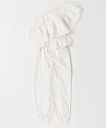 mikomori（ミコモリ）の「LACE TOP ALL IN ONE（つなぎ/オールインワン）」