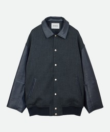 【NOUNLESS/ナウンレス】LEATHER DOCKING AWARD JACKET