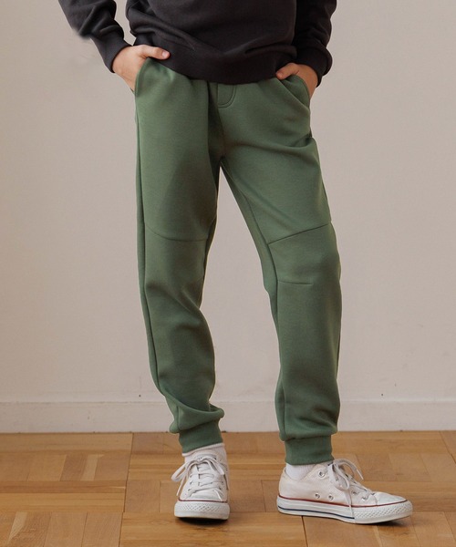 coca(coca)(コカ)の「キッズ ソフトスウェット前切替ジョガーパンツ(スウェットパンツ・キッズ・ブラック/ライトグレー/ネイビー/カーキ・140/130/150/120)」の3枚目の写真
