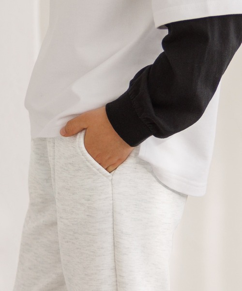 coca(coca)(コカ)の「キッズ ソフトスウェット前切替ジョガーパンツ(スウェットパンツ・キッズ・ブラック/ライトグレー/ネイビー/カーキ・140/130/150/120)」の8枚目の写真