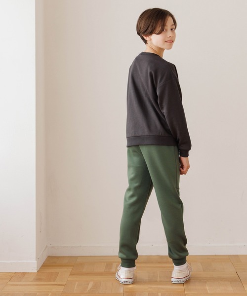 coca(coca)(コカ)の「キッズ ソフトスウェット前切替ジョガーパンツ(スウェットパンツ・キッズ・ブラック/ライトグレー/ネイビー/カーキ・140/130/150/120)」の12枚目の写真