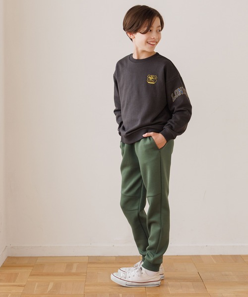 coca(coca)(コカ)の「キッズ ソフトスウェット前切替ジョガーパンツ(スウェットパンツ・キッズ・ブラック/ライトグレー/ネイビー/カーキ・140/130/150/120)」の14枚目の写真