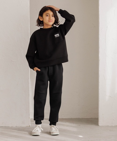 coca(coca)(コカ)の「キッズ ソフトスウェット前切替ジョガーパンツ(スウェットパンツ・キッズ・ブラック/ライトグレー/ネイビー/カーキ・140/130/150/120)」の15枚目の写真