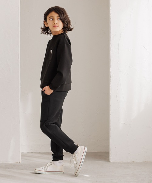 coca(coca)(コカ)の「キッズ ソフトスウェット前切替ジョガーパンツ(スウェットパンツ・キッズ・ブラック/ライトグレー/ネイビー/カーキ・140/130/150/120)」の19枚目の写真