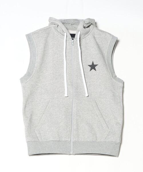 ■GOTNOFEARS■SLEEVELESS ZIP PARKER