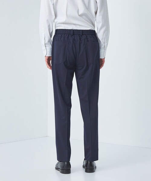 green label relaxing（グリーンレーベルリラクシング）の「エブリット TRPU ジャージ 5ポケット スラックス -ストレッチ・防シワ-（スラックス・メンズ・ネイビー/ブラック・L/S/M/XL）」の7枚目の写真