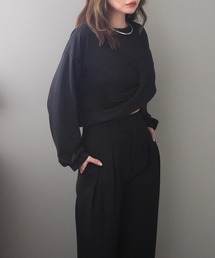 LAULEN（ローレン）の「twist short pullover /ツイスト ショート プルオーバー（スウェット）」