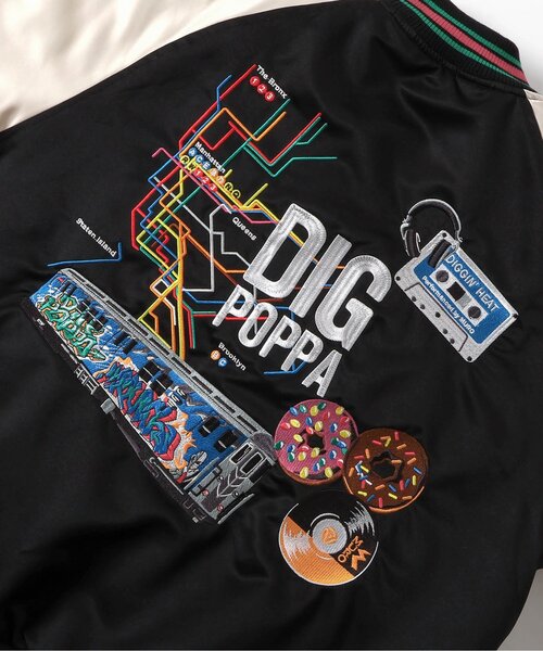 BREEZE(ブリーズ)の「MURO×BREEZE リバーシブルスカジャン(大人)(スカジャン・メンズ・ブラック・LARGE)」の13枚目の写真