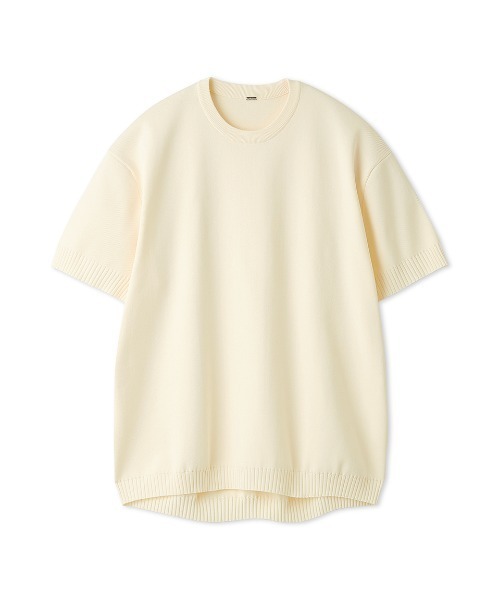 セール】オーバーサイズニットTシャツ【手洗い可能】（ニット