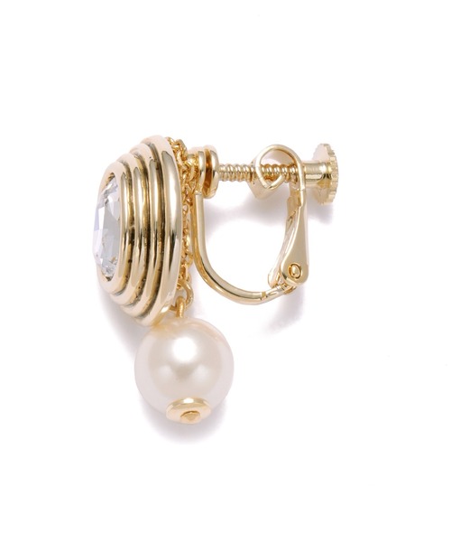 LANVIN en Bleu（ランバンオンブルー）の「2WAY パールイヤリング（イヤリング・レディース・ゴールド・ONE SIZE）」の4枚目の写真