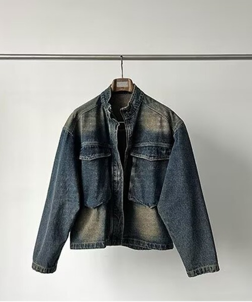 NEW GENTLEMAN（ニュージェントルマン）の「オーグリー デニムジャケット（デニムジャケット・メンズ・ブルー・M/L/XL）」の10枚目の写真