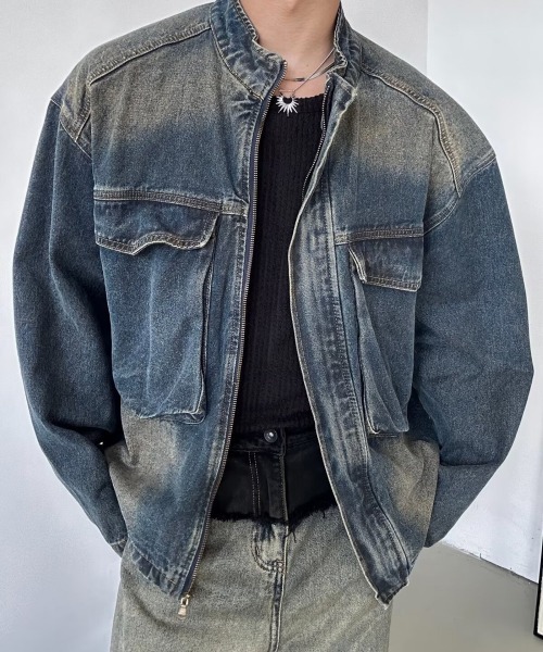 NEW GENTLEMAN（ニュージェントルマン）の「オーグリー デニムジャケット（デニムジャケット・メンズ・ブルー・M/L/XL）」の15枚目の写真