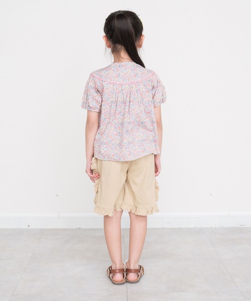 RAGMART（ラグマート）の「ギャザーブラウス（シャツ/ブラウス・キッズ・ピンク/オフホワイト/チェック・100cm/110cm/130cm/120cm）」の11枚目の写真