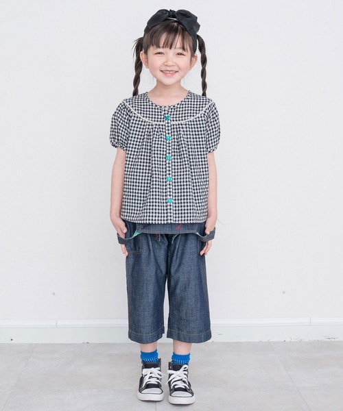 RAGMART（ラグマート）の「ギャザーブラウス（シャツ/ブラウス・キッズ・ピンク/オフホワイト/チェック・100cm/110cm/130cm/120cm）」の14枚目の写真