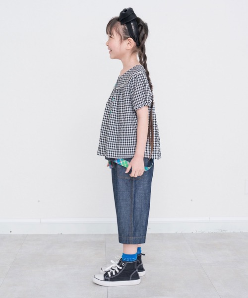 RAGMART（ラグマート）の「ギャザーブラウス（シャツ/ブラウス・キッズ・ピンク/オフホワイト/チェック・100cm/110cm/130cm/120cm）」の15枚目の写真