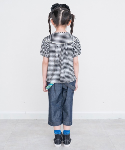 RAGMART（ラグマート）の「ギャザーブラウス（シャツ/ブラウス・キッズ・ピンク/オフホワイト/チェック・100cm/110cm/130cm/120cm）」の16枚目の写真