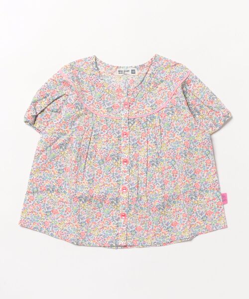 RAGMART（ラグマート）の「ギャザーブラウス（シャツ/ブラウス・キッズ・ピンク/オフホワイト/チェック・100cm/110cm/130cm/120cm）」の8枚目の写真