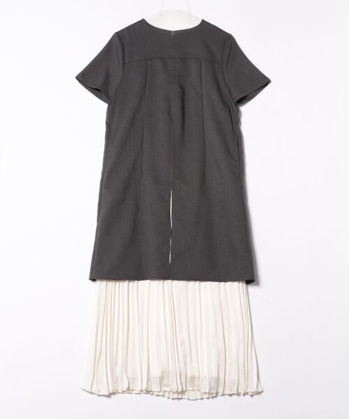 エレンディーク セットアッププリーツ ロングマキシ丈ワンピース　黒　M エレンディーク ELENDEEK プリーツワンピースセット PLEATS OP